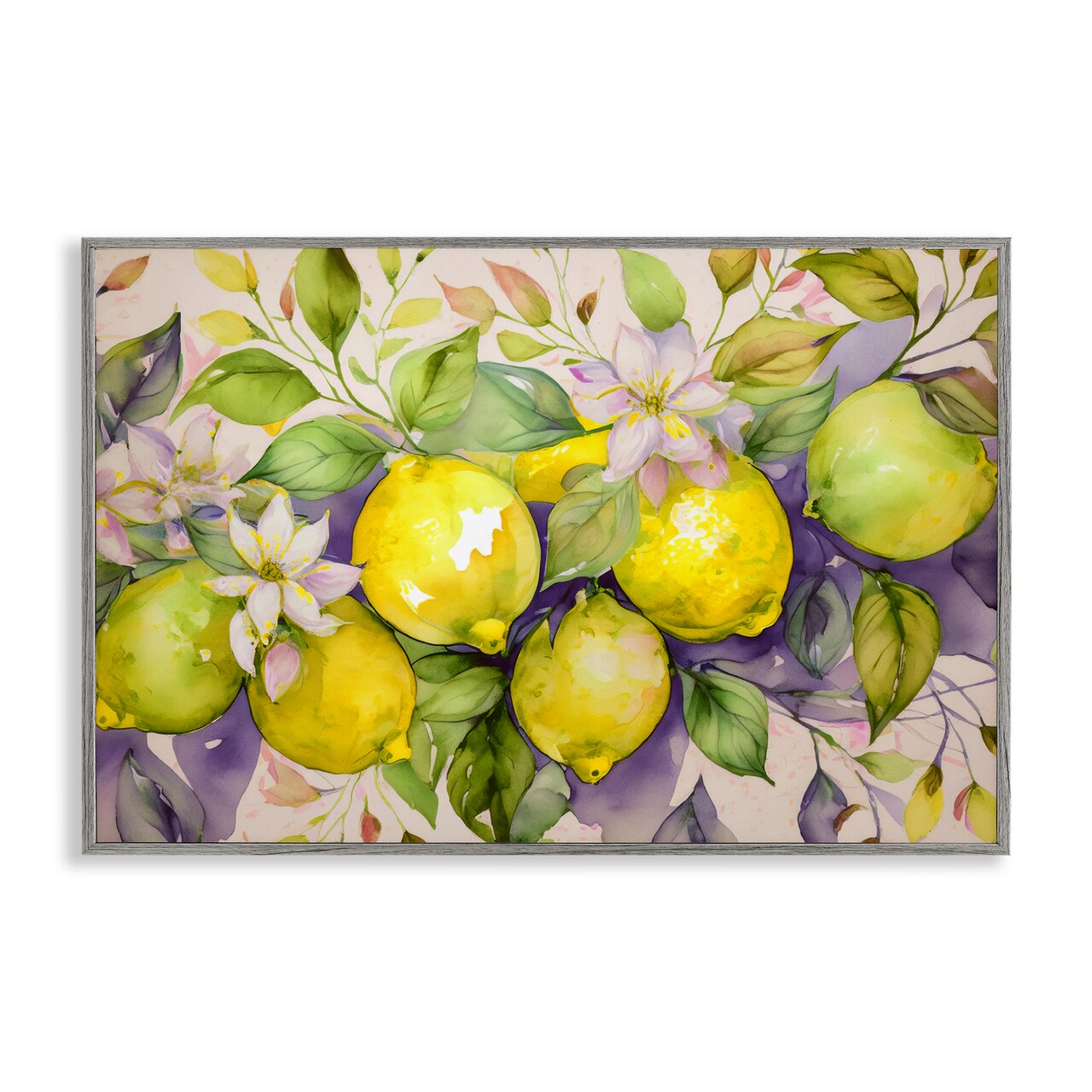 Stupell Industries Cottage Lemon Blooms Framed Giclee Wall Art Design by Alina Georgescu